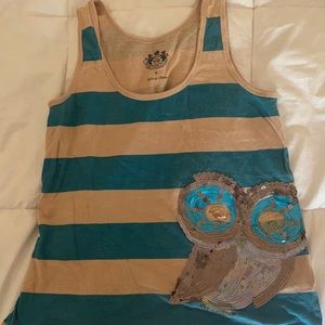 Juicy couture owl tank top